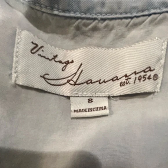 Vintage Havana Light and Dark Denim Romper, Size S - Picture 7 of 9